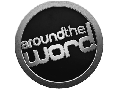 around the word logo aréa translation